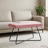  Klupa Ružičasta 80 x 40 x 45 cm Baršun | shoptok.hr