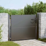 vidaXL vrtna vrata črna 100 x 100 cm jeklo s prašnim premazom | Shoptok.si
