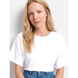 Reserved Majica kratkih rukava od mješavine modalnih vlakana - krem | shoptok.hr