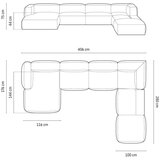 Micadoni Crna kutna garnitura (s desnim kutom/u obliku slova "U") Martina – Home | shoptok.hr