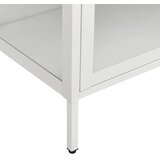 Ormarić za izlaganje bijeli 90x40x180 cm čelik i kaljeno staklo | Eponuda.com
