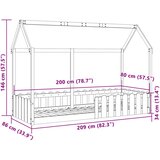  Okvir kreveta za dječju kućicu bijeli 80 x 200 cm borovina | Eponuda.com