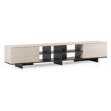Marckeric Črna TV omarica 230x44x36 cm Cequoia – | Shoptok.si