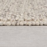 Flair Rugs Kremno bela ročno tkana preproga iz mešanice volne 120x170 cm Minerals Border – | Shoptok.si