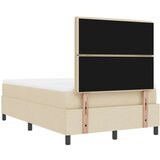  Krevet s boxspringom s madracem i klupom krem 120x200 cm tkanina | shoptok.hr