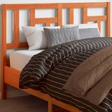  The Living Store Vzglavje voščeno rjava 135 cm trdna borovina - Vzglavje, (21502618) | Shoptok.si