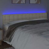  Posteljno vzglavje krem 180x5x78/88 cm umetno usnje, (20932696) | Shoptok.si