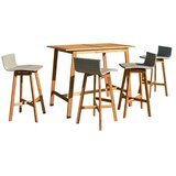 Balkonski set namještaja Madison (5 -dij., Akacija, Smeđa) | shoptok.hr