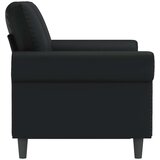  Dvosjed od tkanine crni 120 cm od umjetne kože | shoptok.hr
