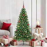 vidaXL Božično drevo med 150 LED z stojalom Zelena 150 cm PE | Shoptok.si