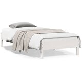 vidaXL Posteljni okvir bel 90x200 cm trdna borovina Cene