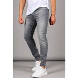 Madmext Gray Lycra Skinny Fit Men's Jeans 6323 Cene