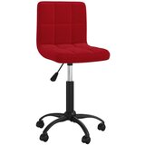 Maison Chic Vrtljiv pisarniški stol - računalniški stol vinsko rdeč žamet, (21784201) | Shoptok.si