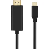 AVIZAR usb tip c v hdmi moški 4K kabel, 2 m - crn, (20630316)