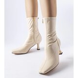 Gemre Beige low-heeled ankle boots Luisella | shoptok.hr