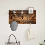  Vješalica za kapute na zidu Dimljeni hrast 80 x 40 x 12 cm | shoptok.hr