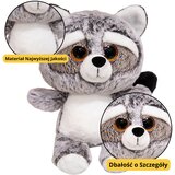 Plišana igračka Rakun s velikim očima 22cm - sivi | shoptok.hr