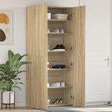 vidaXL Kabinet za cipele Sonoma hrast 80x35,5x180 cm Konstruirano drvo | shoptok.hr