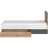 Modern Living Postelja Twenty, Barva Hrasta, Barva Grafita, 90x200cm | Shoptok.si