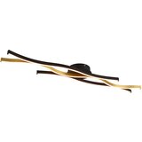 Trio Leuchten Design plafondlamp zwart met goud incl. LED dimbaar - Blaze | Shoptok.si