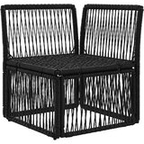  Kutna sofa Crna poliratan | Eponuda.com