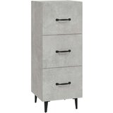  Komoda siva boja betona 34 5x34x90 cm od konstruiranog drva | shoptok.hr