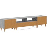  3-dijelni LED TV kabinet Siva Sonoma Konstruirano drvo | shoptok.hr