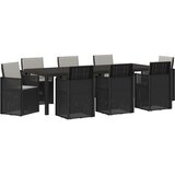 vidaXL Komplet za jedilnico v vrtu 9 pcs Antracit in svetlo siva PP, (5000334790) Cene