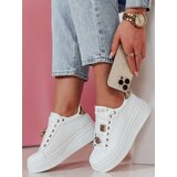 DStreet Sneakersy damskie na platformie SOLICIA złote | shoptok.hr