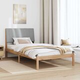  Okvir za krevet s uzglavljem Smeđa 100 x 200 cm tkanina | shoptok.hr