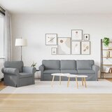 SOFA 2 pcs Svijetlo siva Metal | shoptok.hr