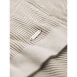 Ombre Men's buttonless polo shirt with open collar - light grey | shoptok.hr
