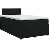  Boxspring krevet s madracem Crna 120 x 190 cm Tkanina | shoptok.hr