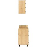  Cabinet s policom SKI 4 pcs Medeno Smeđa Čvrsto borovo drvo | shoptok.hr