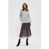 Marisse Sweater With A Neckline At The Back L-Sw-3704 Silver | shoptok.hr