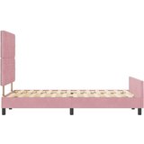 vidaXL roza posteljni okvir 120x200 cm žamet, (22053626) | Shoptok.si