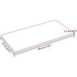 Zidna uzglavlja 12 pcs Plava 30 x 15 cm tkanina | shoptok.hr