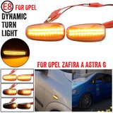  LED Dinamički migavci za Opel Astra G, Zafira A, Zatamnjeni Cene