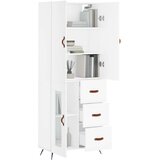  Visoka komoda bijela 69 5x34x180 cm konstruirano drvo | shoptok.hr