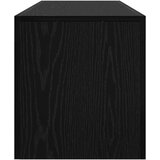 TV ormarić s LED svjetlima crni hrast 140x36,5x40 cm inženjerski drvo | Shoptok.si