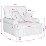 XL fotelja s jastucima Mornarska Tkanina od 1,5 linija | shoptok.hr