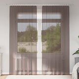Voile zavjese s gornjim jezičkom 2 kom smeđe | shoptok.hr