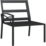  Vrtne stolice sa sivim jastucima 2 kom 62 x 75 x 79 cm čelične | shoptok.hr