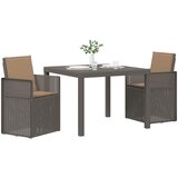  Vrtni set za objed 3 kom. Svijetlosiva i taupe PP | shoptok.hr