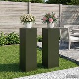  Stalak za biljke 2 pcs Maslinastozelena 30 x 30 x 100 cm Čelik Cijene
