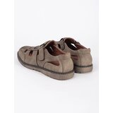Shelvt Men's brown openwork loafers | Shoptok.si