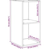  Set TV komoda Staro drvo 37 x 37 x 107 cm Konstruirano drvo | shoptok.hr