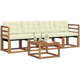  Set vanjskih sofa 5 kom. Prirodna i krem | shoptok.hr