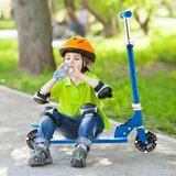  Dječji skuter, 2-kotačni skuter s trepćućim kotačima - plavi | shoptok.hr