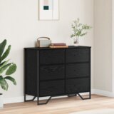  Komoda Crni hrast 91x35.5x74.5 cm Inženjersko drvo | shoptok.hr